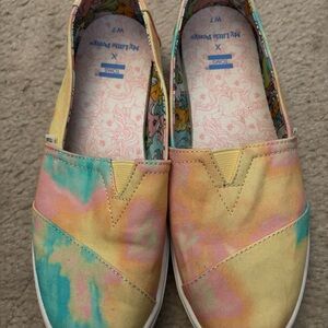 TOMS X My Little Pony Pastel Tie-Dye Slip-On Shoes